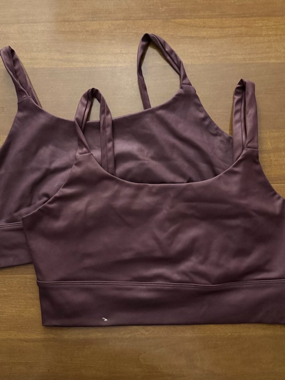 Aeropostale Purple Metallic Sports Bras